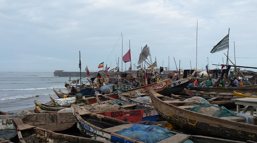Boats in Ghana