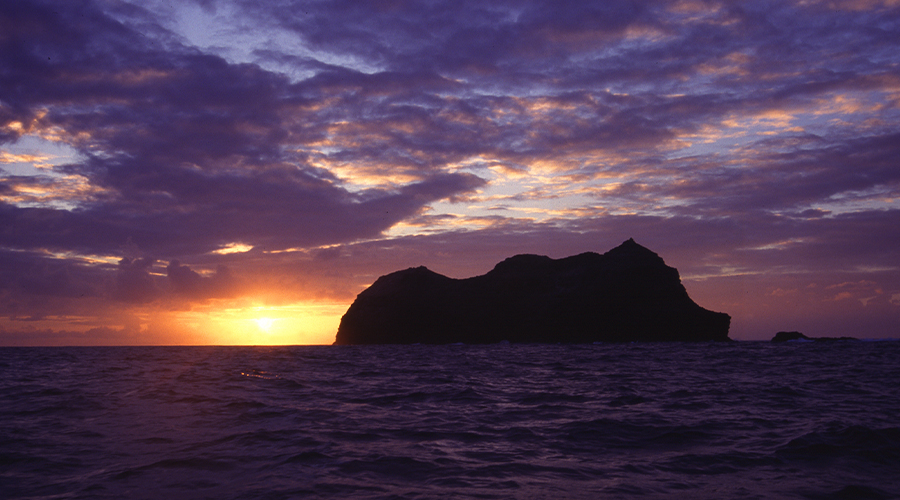 Puesta de sol de hawaii