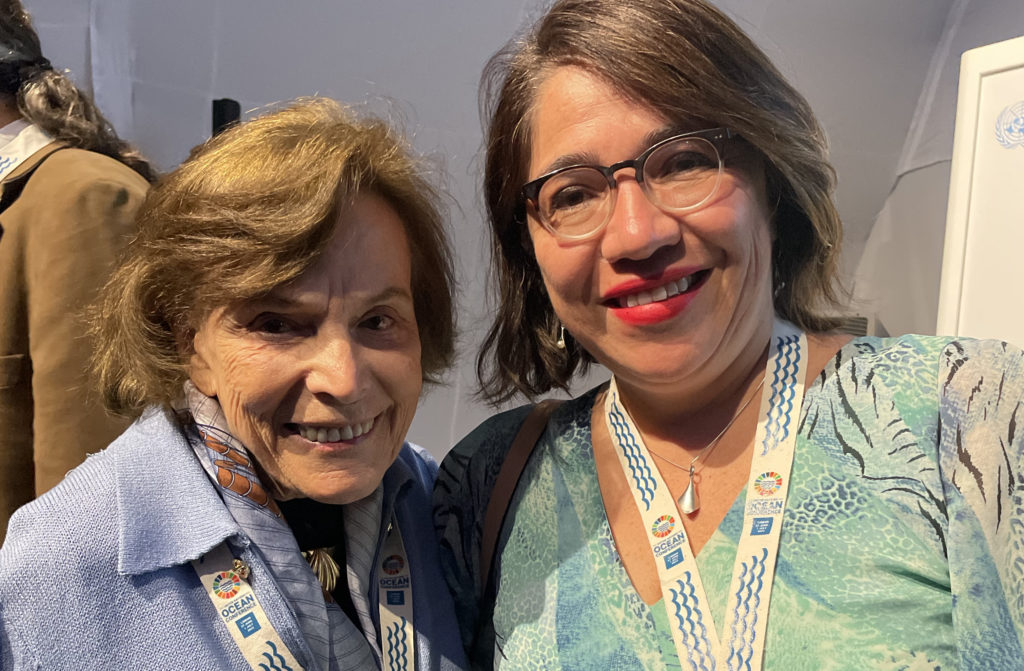 Alejandra with Dr. Sylvia Earle