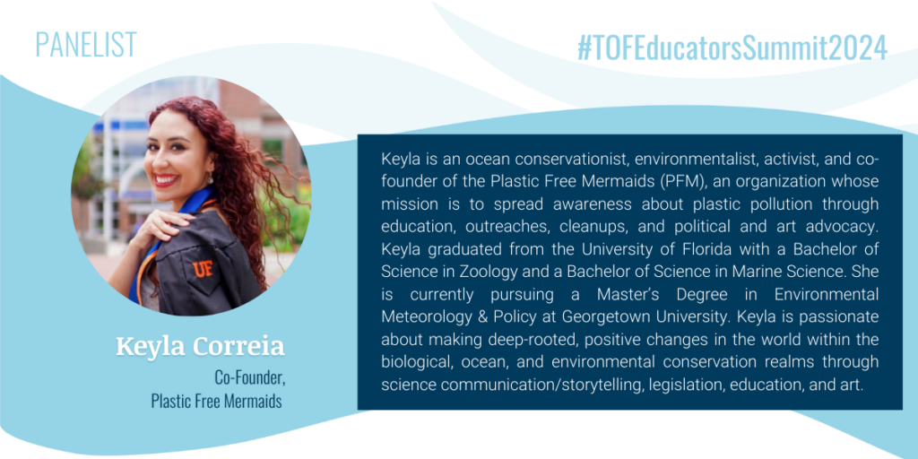 Keyla Correia is the co-founder of Plastic Free Mermaids