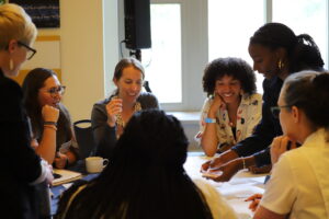 Educators Summit attendees participating in a hands on activity led by Krysta Hougen-Ryall