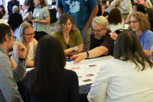 Educators Summit attendees participating in a hands on activity led by Krysta Hougen-Ryall