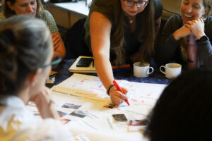 Educators Summit attendees participating in a hands on activity led by Krysta Hougen-Ryall